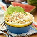 Watermelon Rind, Carrot and Pineapple Slaw