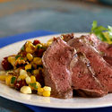 Bistec con Salsa de Ma�z Asado